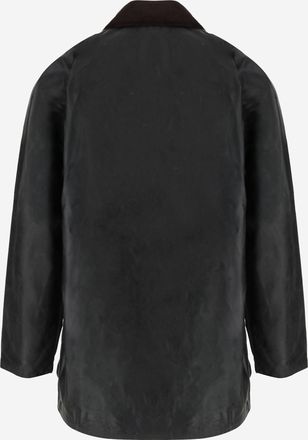 Barbour Mens Waxed Coat Beaufort Dark Green Cotton Jacket