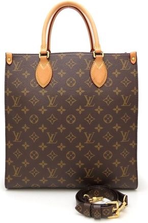 Louis Vuitton Monogram Brown Canvas Tote Bag (Pre-Owned)