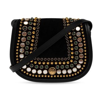 Etro Verfraaide Su&egrave;de Schoudertas - Dames - Tassen - Zwart - Maat: ONE Size Su&egrave;de