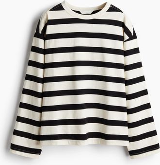 H&M Shirt aus Baumwolljersey - Beige