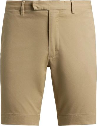 Ralph Lauren Buttoned Chino Shorts - Heren - Korte Broeken - Beige - W32 - Katoen - Korte Broeken