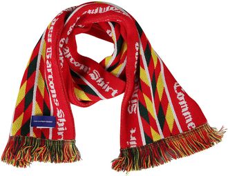 Comme Des Garçons Scarf With Logo And Fringes