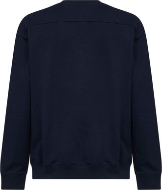 Gucci Mens Dark Blue Cotton Jersey Embroidered Sweatshirt Sweatshirts Sweater