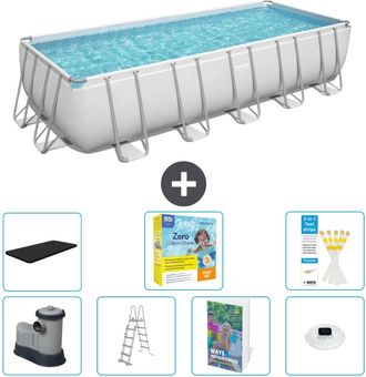 Bestway Piscina Bestway Power Steel Rectangular - 640x274x132 Cm - 8-piezas S526
