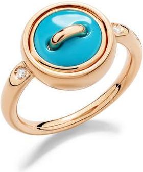 POMELLATO Pom Pom Dot Turquoise & Diamond Ring at Nordstrom, Size 6.75