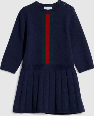 Gucci Kids - Wool Dress, Blue