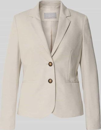 Christian Berg Regular Fit Blazer mit Reverskragen in Sand, Gr&ouml;&szlig;e 34