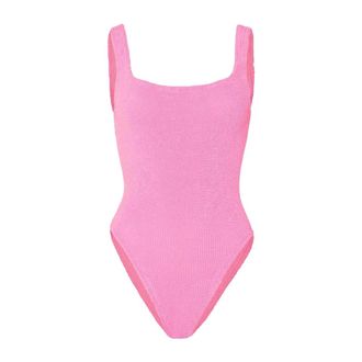 Hunza G Square Neck Swim - female - Hunza G - Swimsuits - Pink - ONE SIZE - Swimwear