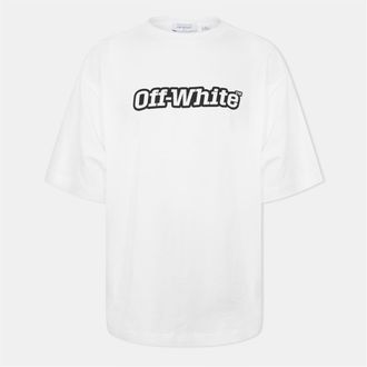 Off-white Mens Off White Outline Skte T in White-Black - Size X-Large