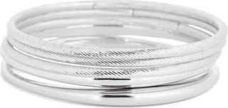 Nordstrom Rack Knife Edge Bangle in Silver at Nordstrom Rack