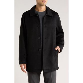 Robert Graham Wool Car Coat in Black at Nordstrom Rack, Size Medium