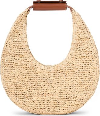 Staud Moon Raffia Tote in Natural/Tan at Nordstrom