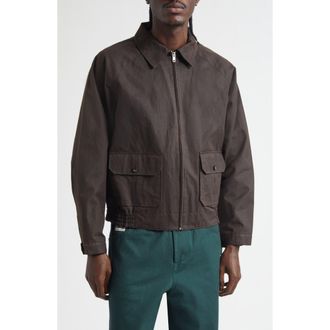 Bode Waxed Cotton Coachs Jacket in Brown at Nordstrom, Size X-Large