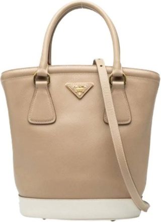 Prada Borsa a mano di seconda mano - - Pre-owned - Donna - Beige - ONE SIZE