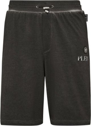 Philipp Plein Relaxed Fit Cotton Shorts With Drawstring Waistband