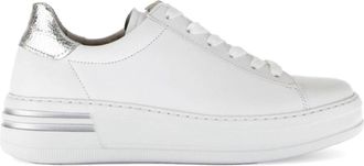 Gabor Sneakers - Heren - Sneakers - Wit - 40 1/2 EU - Leer - Schoenen