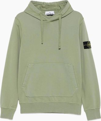 Stone Island Mens S0051 PULLOVER HOODIE - Green - Size: 44