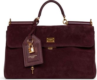 Dolce & Gabbana Medium My Sicily Handtas - Dames - Handtassen - Bruin - ONE Size - Leer - Tassen