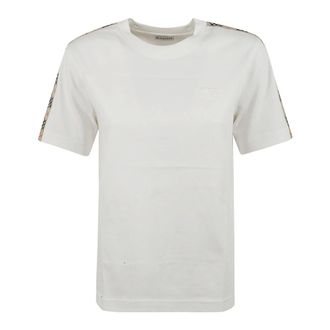 Burberry Tops, Dames, Wit, M, Katoen, Jerseywear T-shirts en Polos