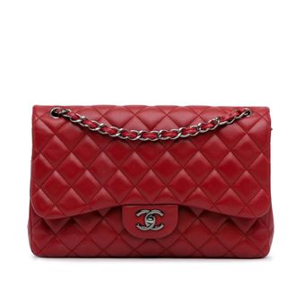 Chanel Classic Flap Bag Medium Gequilted Leer