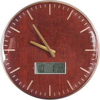 Beliani Reloj De Pared Redondo Multicolor Marco De Hierro Sin N&uacute;meros 60 Cm Brugg