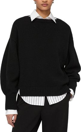 Lafayette 148 New York Bateau Neck Dolman Wool & Cashmere-Blend Sweater