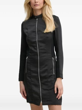 G-Star zip front mini dress - Black