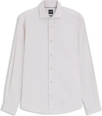 BOSS Regular-fit shirt in cotton baby corduroy