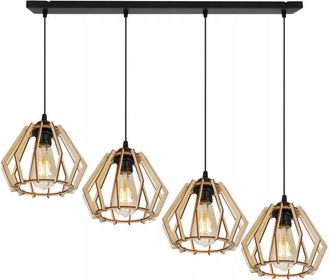 OEM L&aacute;mpara De Techo Colgante Led Moderna De Madera