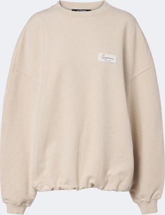 Jacquemus Corso oversized cotton fleece sweatshirt