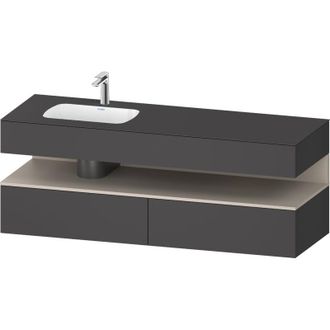 Duravit Qatego Lavabo Encastrado Con Base De Lavabo Consola, - Duravit