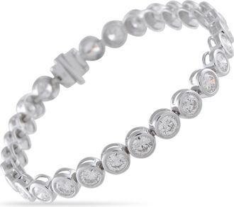 Luxury Bazaar 18K White Gold 9.0ct Diamond Bracelet ALB19674-1