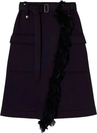 Plan C Falda Midi - Skirts - Mujer - Azul - M