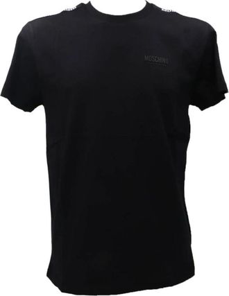 Moschino Zwarte Stijlvolle Modetas - Heren - T-shirts - Zwart - XL - Tops