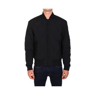 HUGO BOSS Jassen, Heren, Zwart, M, Nylon, Ostrong Bomberjack