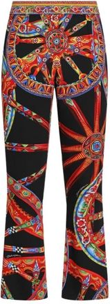 Dolce & Gabbana Kate Waist Flared Broeken - Dames - Vrijetijds broeken - Veelkleurig - L - Broeken