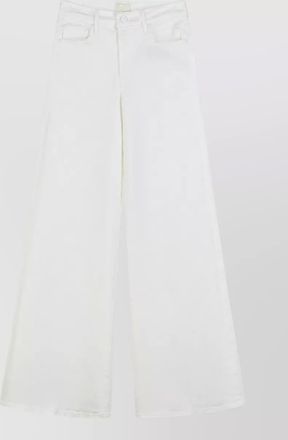 Mother denim high-rise wide-leg jeans
