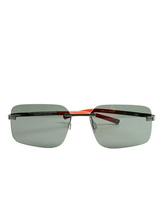 Tag Heuer TH40027U rimless sunglasses - unisex - Titanium - 58 - Grey
