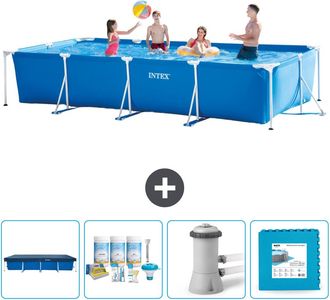 Intex Piscina Con Estructura Rectangular - 450x220x84 Cm - 7-piezas Scb2