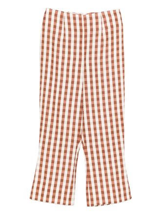 Faithfull The Brand Gingham pattern trousers - Brown