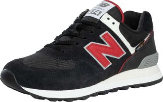 New Balance 574 Suede Trainers, Zwart