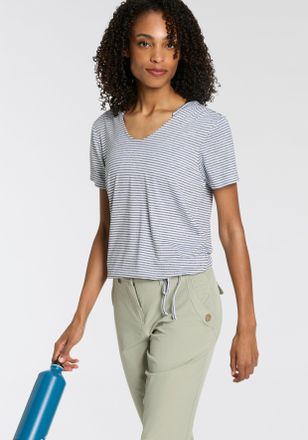 Killtec T-Shirt KILLTEC LILLEO WMN TSHRT F, Damen, Gr. 36, blau (nachtblau), Obermaterial: 90% Polyester, 10% Elasthan, Rundhals, Shirts T-Shirt, feuchtigkeit