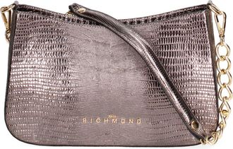 John Richmond Bolso de hombro de piel con efecto lagarto - Bags - Mujer - Gris - ONE SIZE