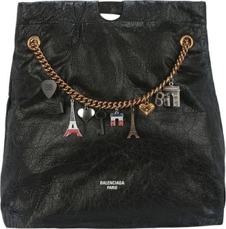 Balenciaga Crush Leather Medium Tote