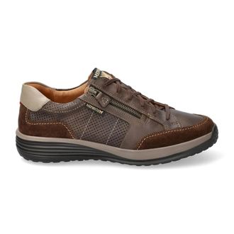 Mephisto Bruine vetersneaker voor heren - Heren - Sneakers - Bruin - 46 1/2 EU - Leer - Schoenen
