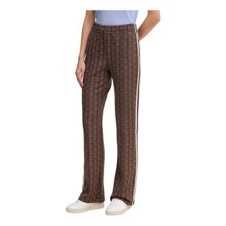 Lacoste Flared Monogram Sweatpants - Dames - Broeken - Bruin - Maat: L Katoen