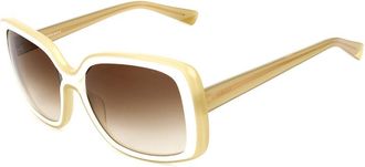 Nina Ricci SNR015 3GF Womens Sunglasses White Size 54