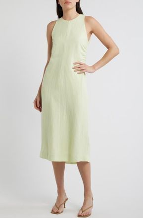 Boss Orange by Hugo Boss Sleeveless Midi Dress in Cucumber at Nordstrom, Size 18
