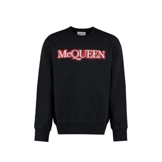 Alexander McQueen Black Cotton Mens Sweatshirt