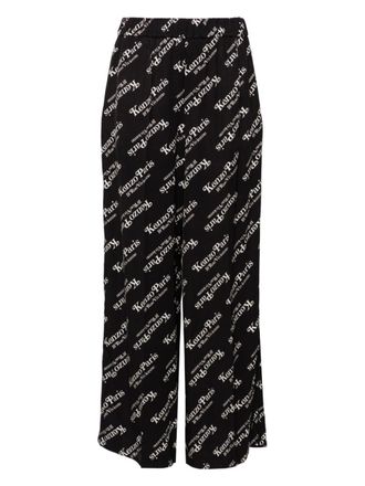 Kenzo Pyjamabroek met logoprint - Zwart